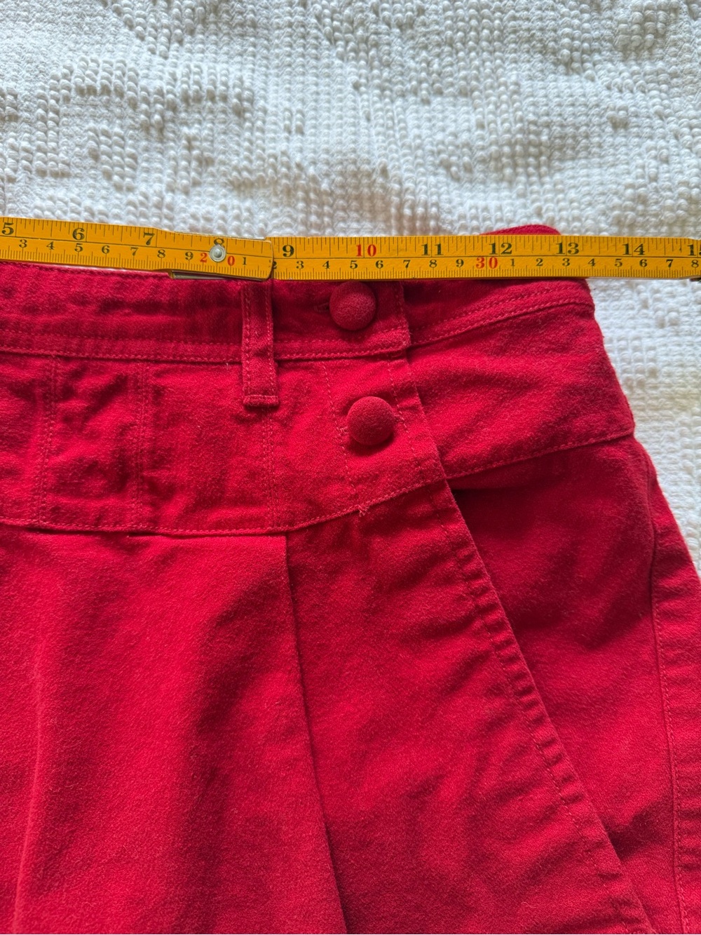 Free People Micro Skort Red Salsa Women’s Size 4 - Picture 8 of 9